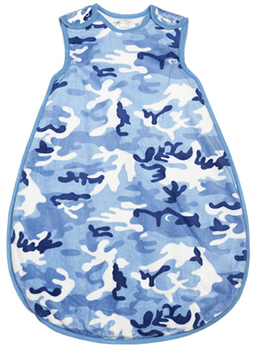 Very Warm 2.5 Tog Quilted Winter Model With a Blue Camouflage Pattern